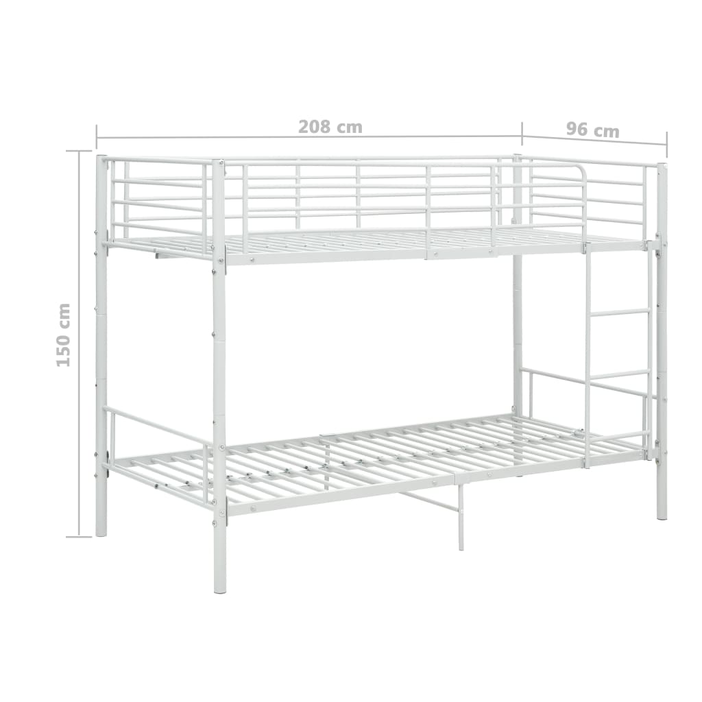 Stapelbed metaal 90x200 cm