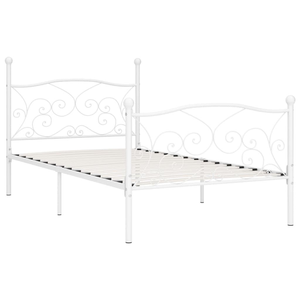 Bedframe met lattenbodem metaal 200x200 cm