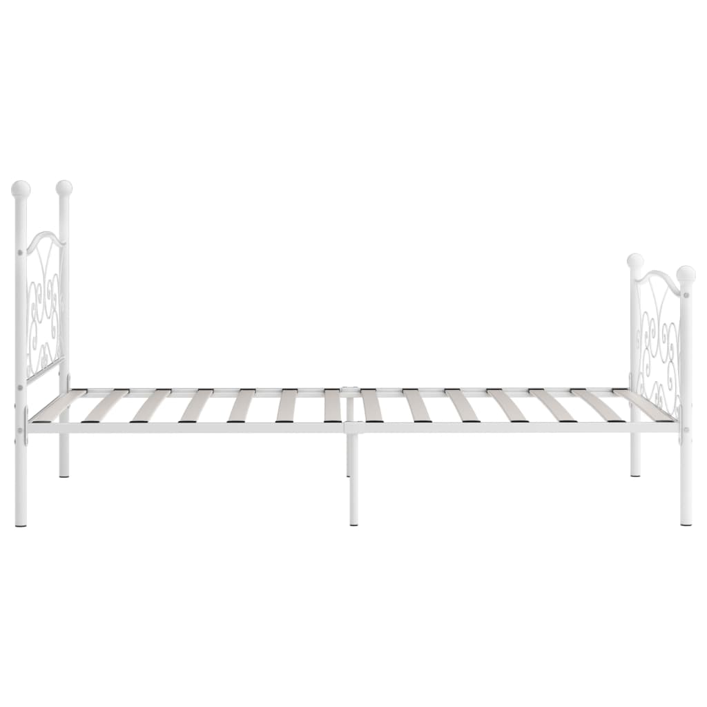 Bedframe met lattenbodem metaal 200x200 cm