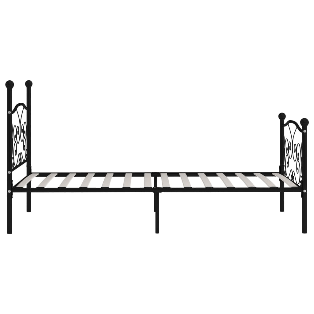 Bedframe met lattenbodem metaal 200x200 cm