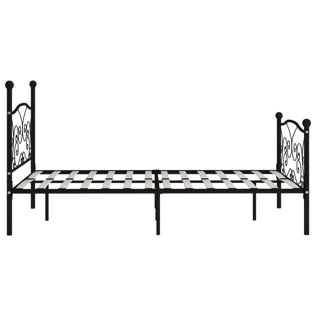 Bedframe met lattenbodem metaal 200x200 cm