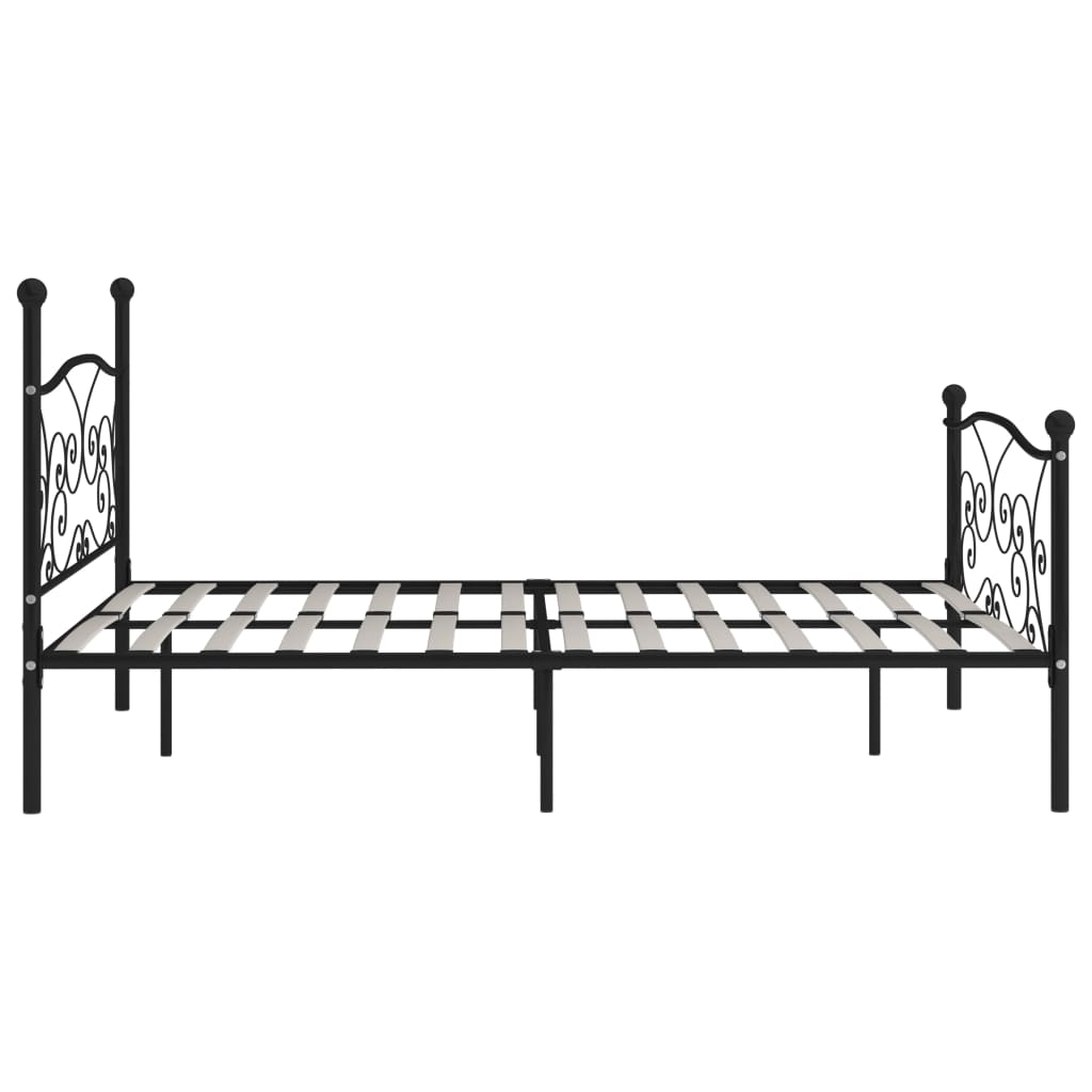 Bedframe met lattenbodem metaal 200x200 cm