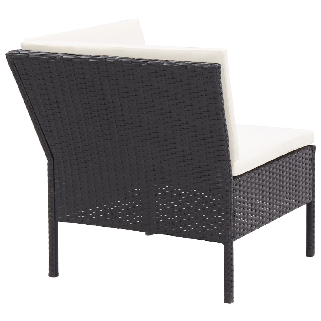 8-delige Loungeset met kussens poly rattan