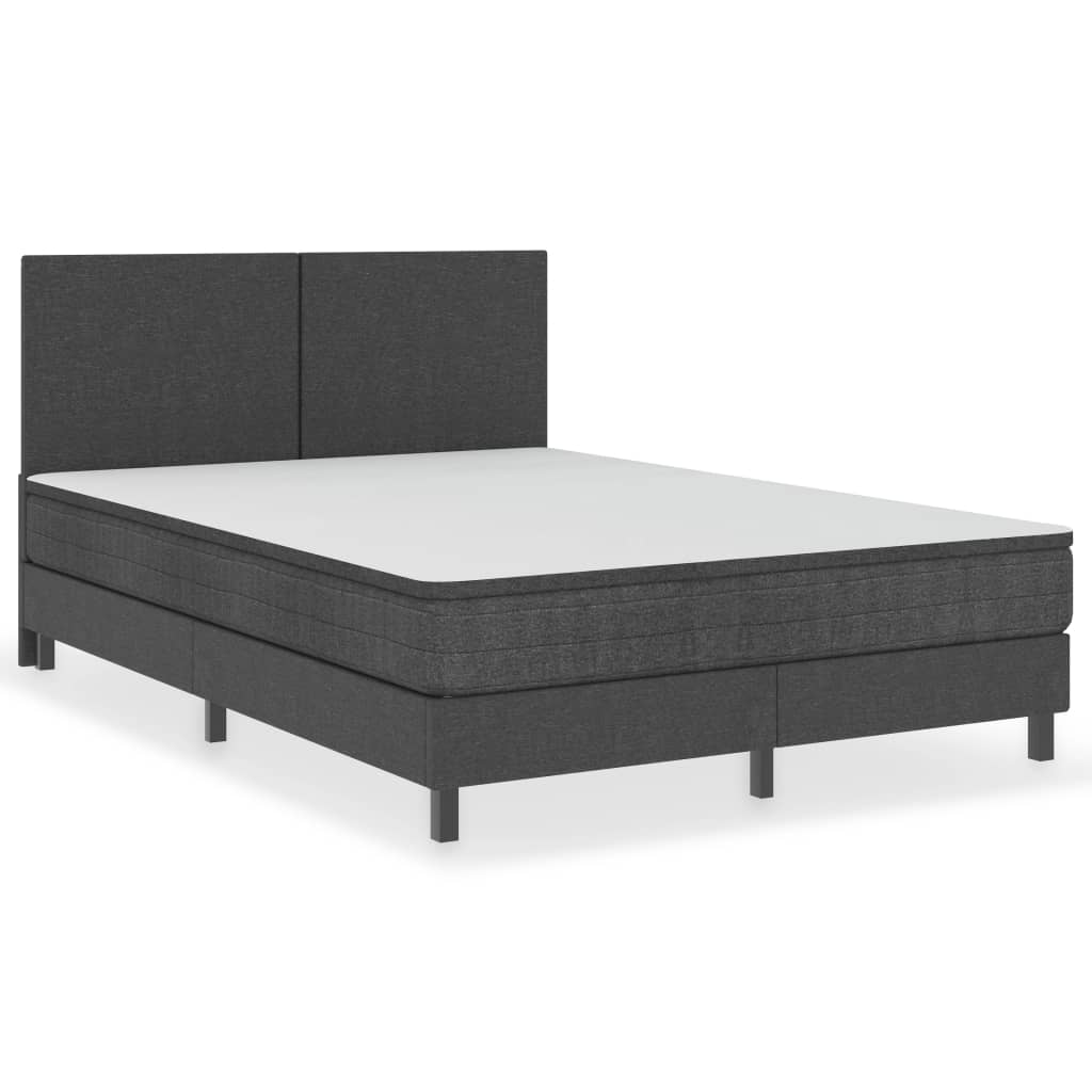 Boxspringframe stof grijs 90x200 cm