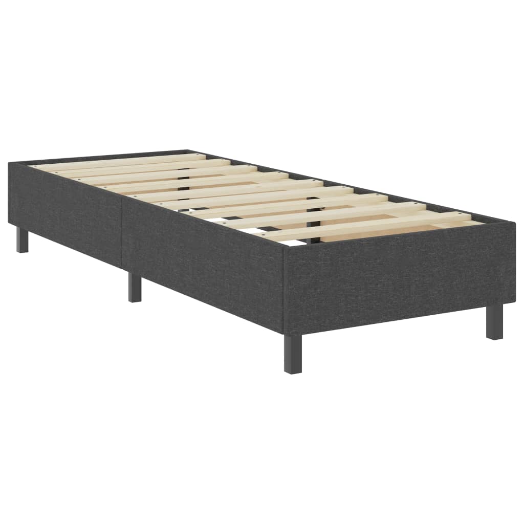 Boxspringframe stof grijs 100x200 cm