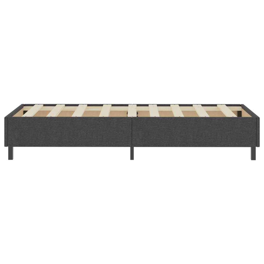 Boxspringframe stof grijs 90x200 cm