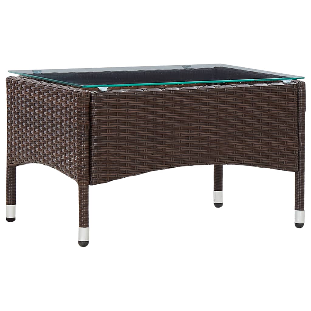 Salontafel 60x40x36 cm poly rattan