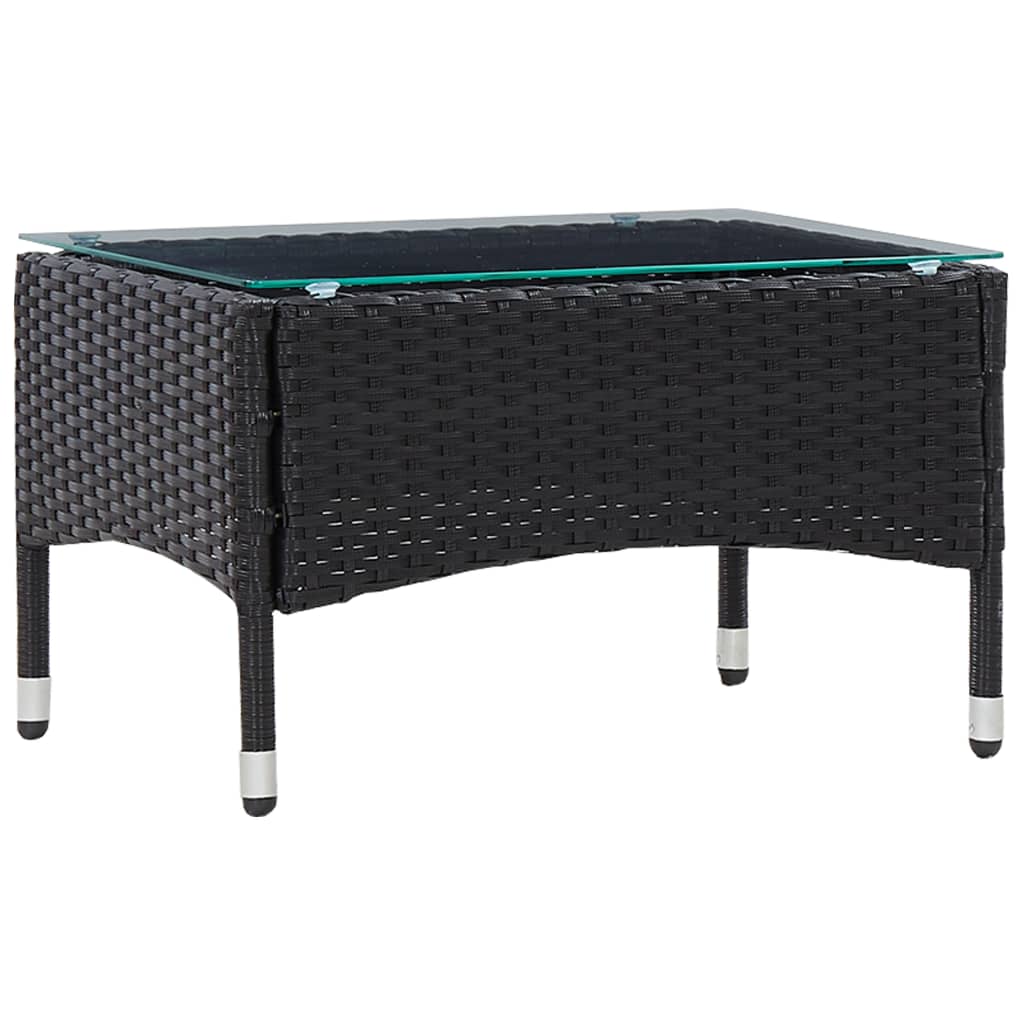 Salontafel 60x40x36 cm poly rattan