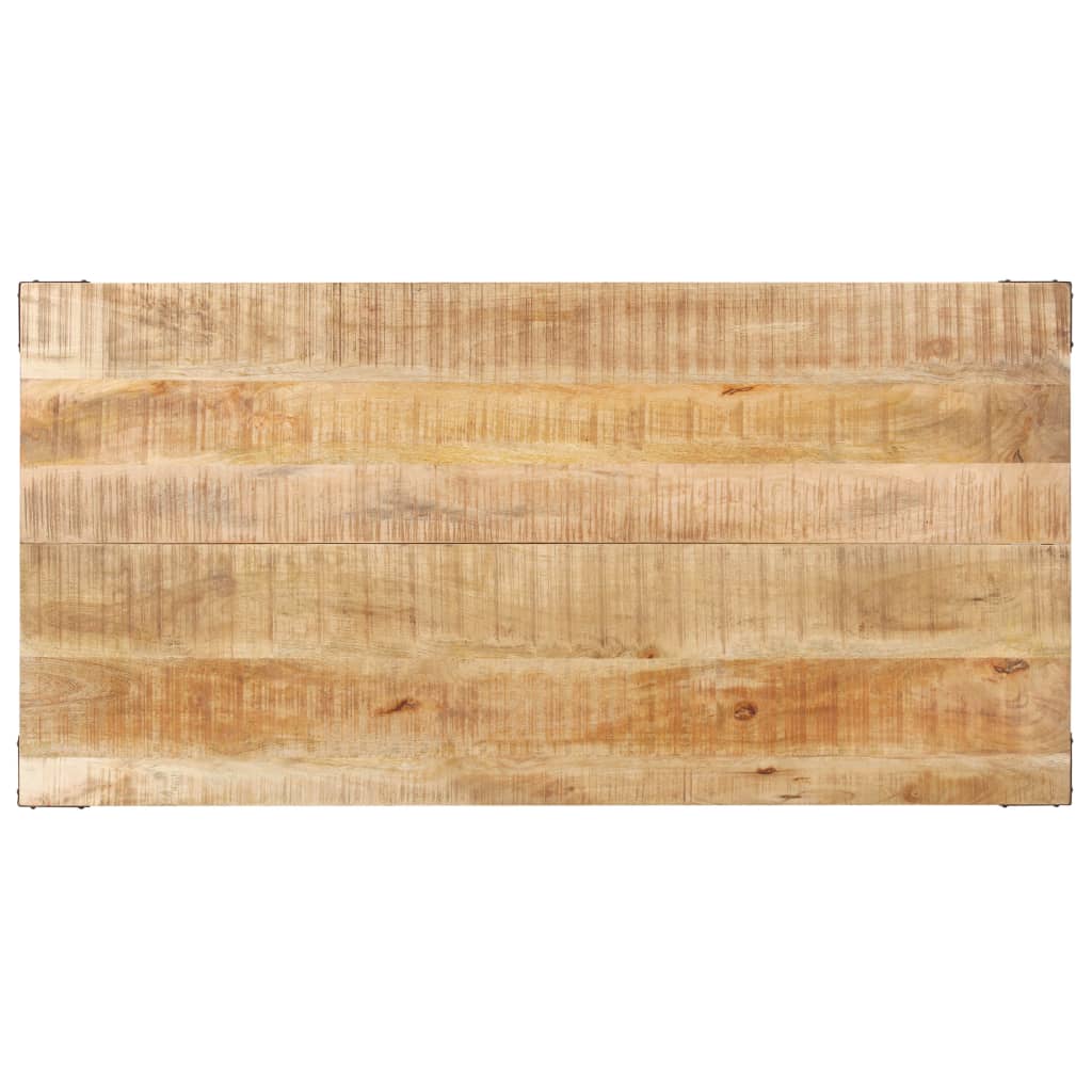 Eettafel 140x70x76 cm massief ruw mangohout