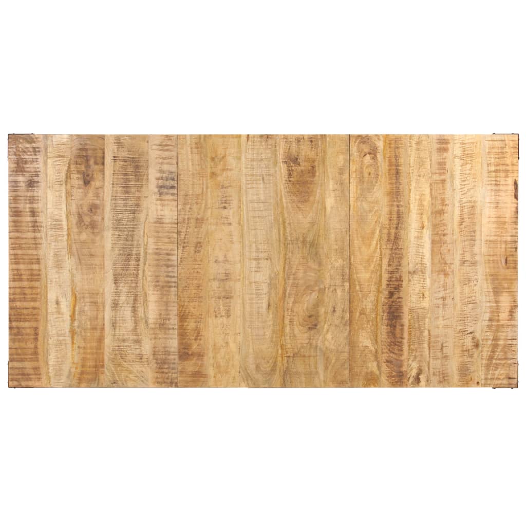 Eettafel 140x70x76 cm massief ruw mangohout