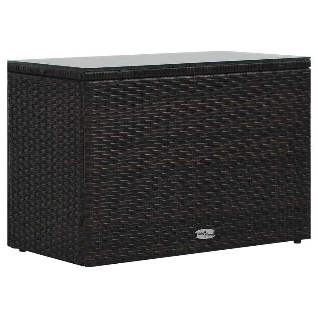 5-delige Loungeset met kussens poly rattan