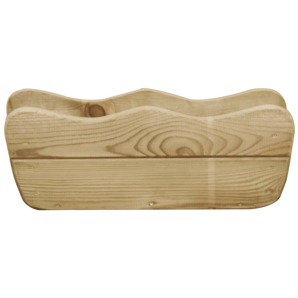 Plantenbak verhoogd 50x18x18 cm geïmpregneerd grenenhout