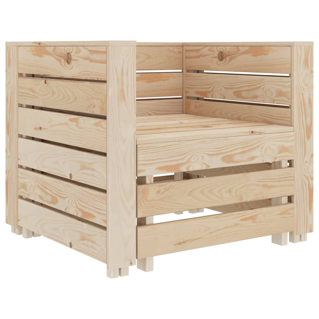 2-delige Loungeset pallet hout