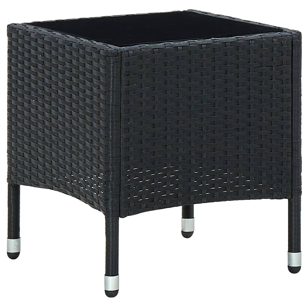 Tuintafel 40x40x45 cm poly rattan