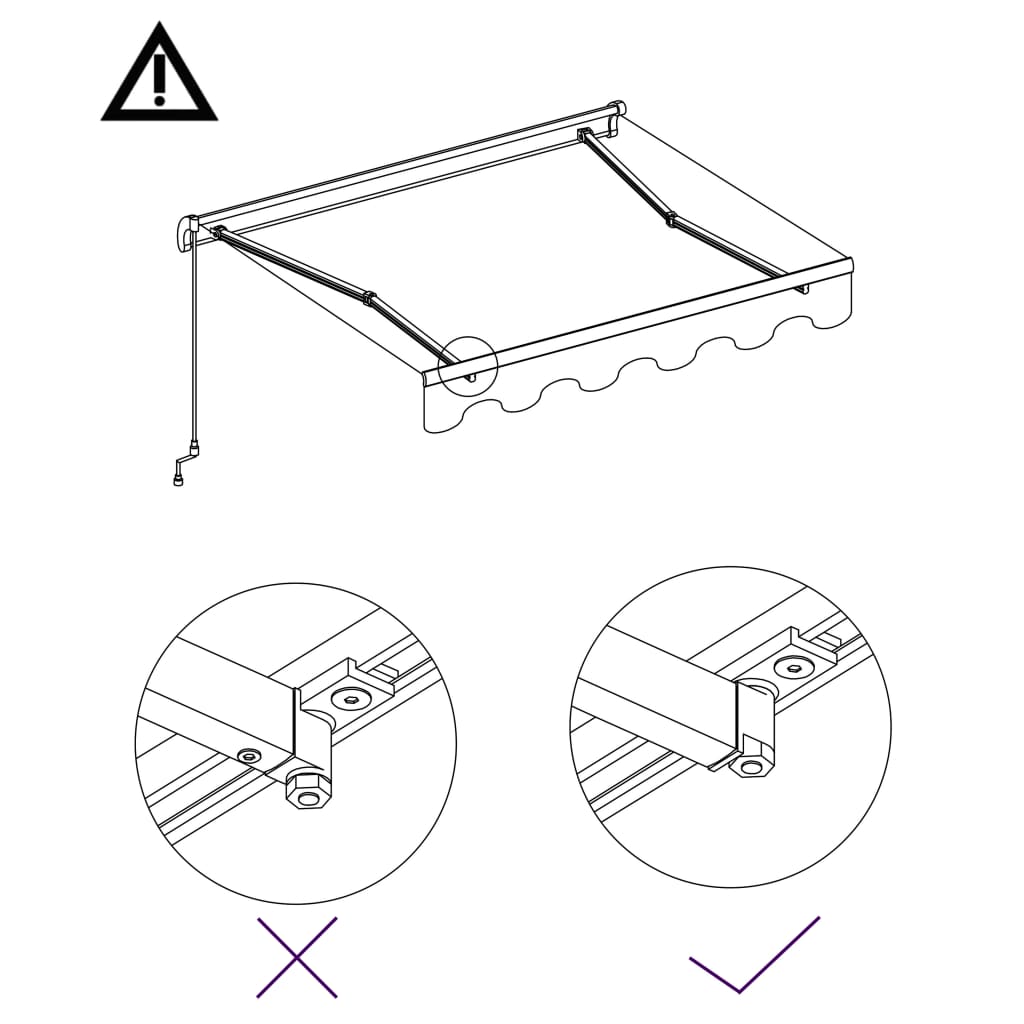 Awning automatically extendable 450x300 cm