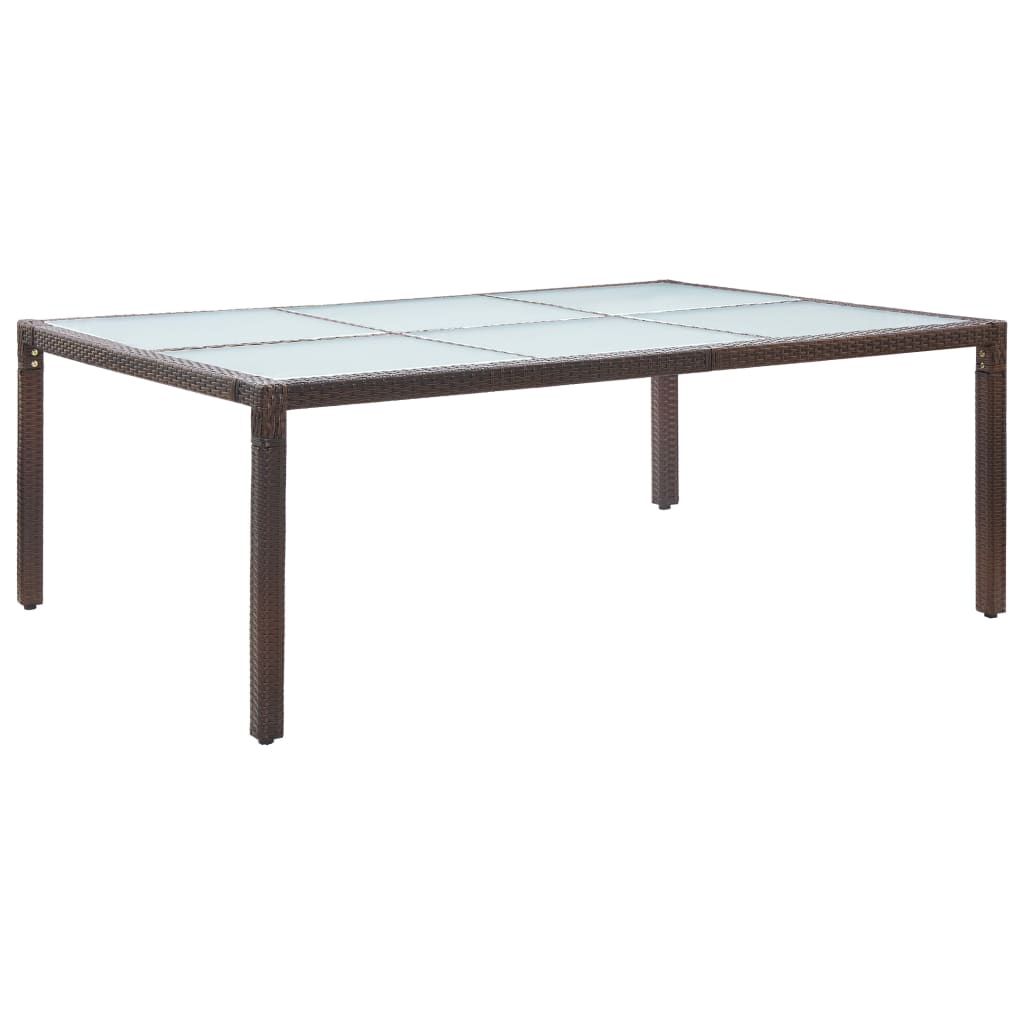 Tuintafel 200x150x74 cm poly rattan