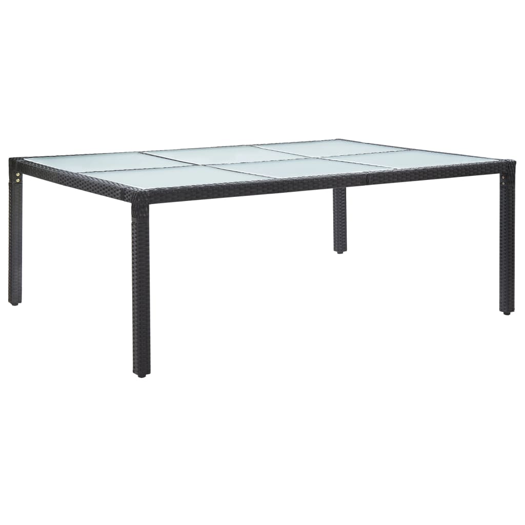 Tuintafel 200x150x74 cm poly rattan