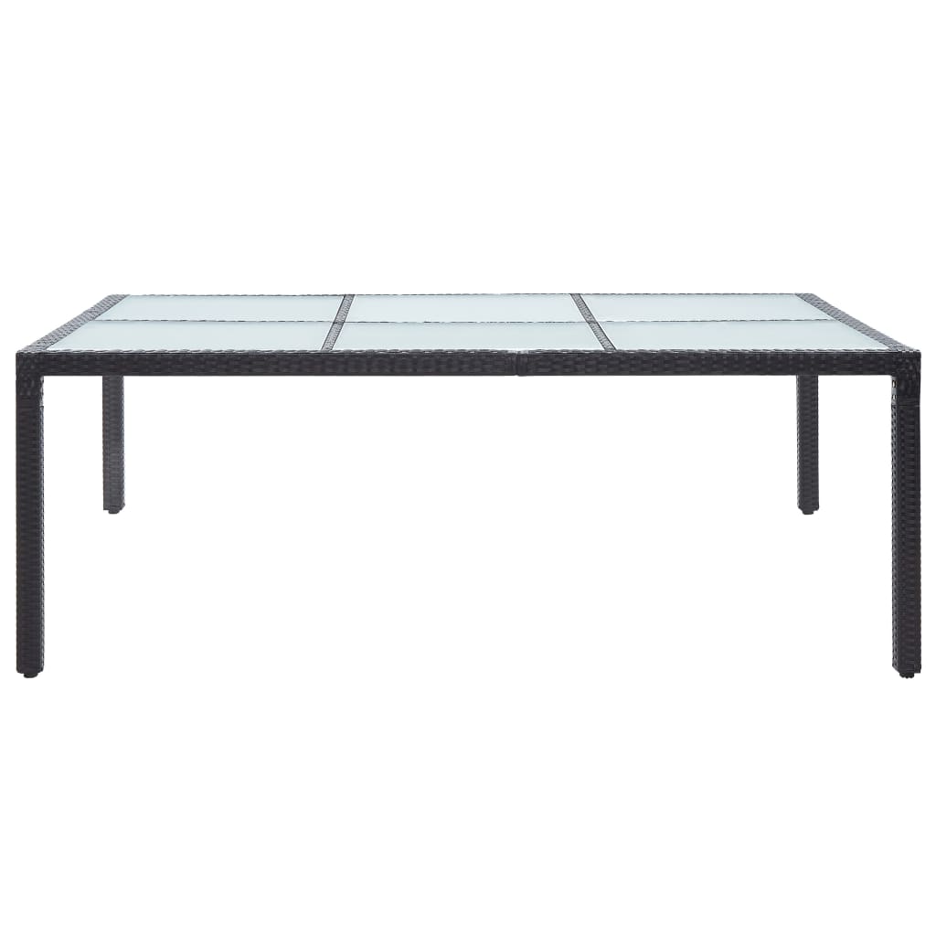 Tuintafel 200x150x74 cm poly rattan