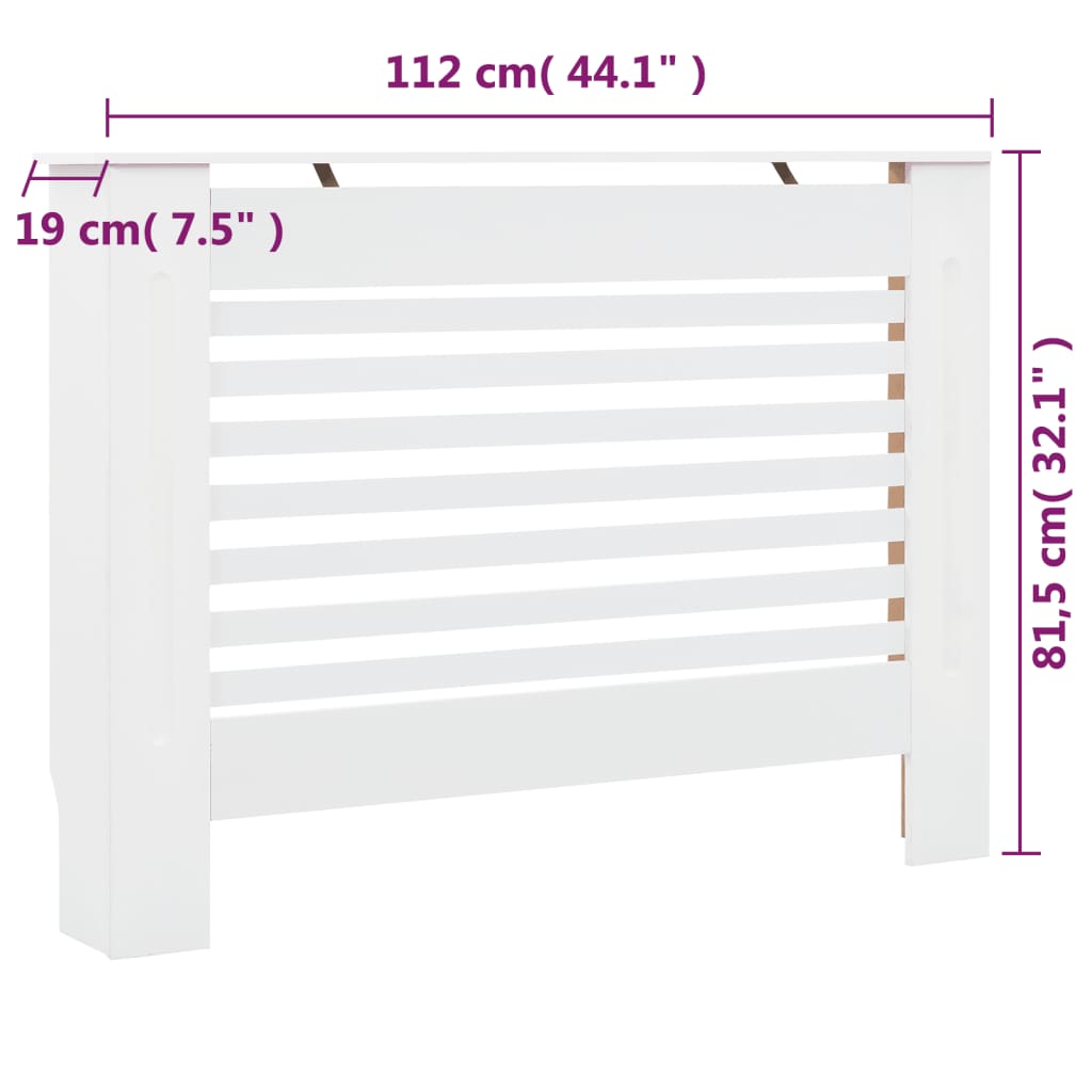 Radiatorombouw 172x19x81,5 cm MDF