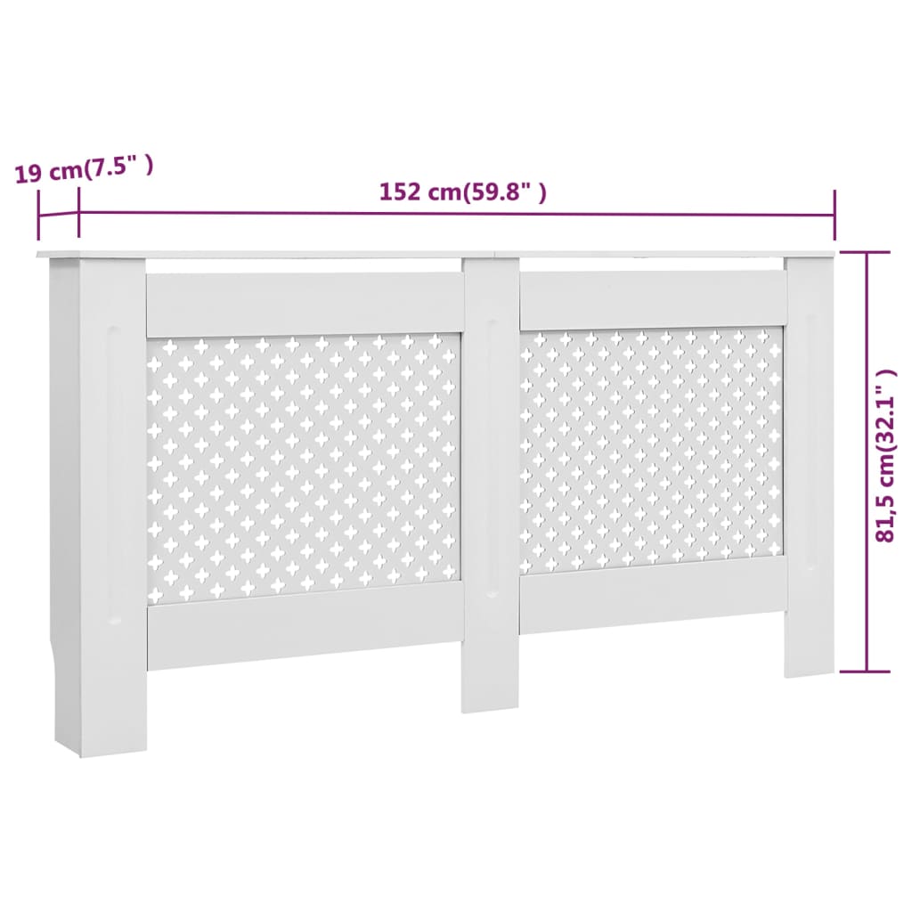 Radiatorombouw 78 cm MDF