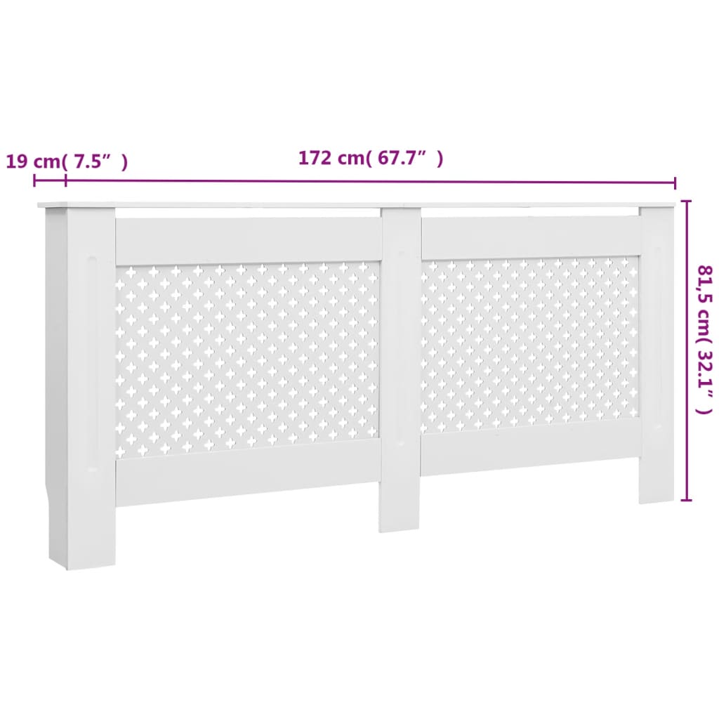 Radiatorombouw 78 cm MDF