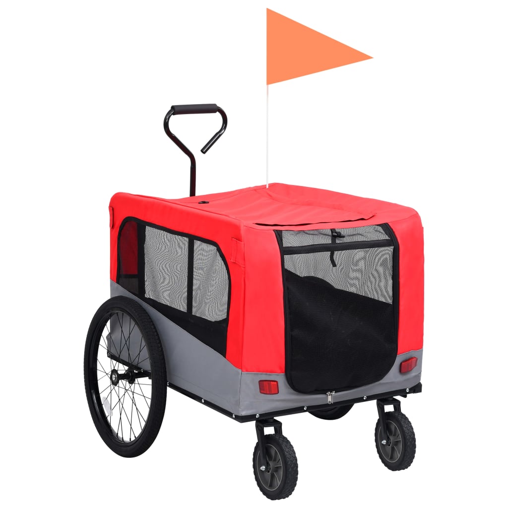 Fietstrailer hondenwagen 2-in-1