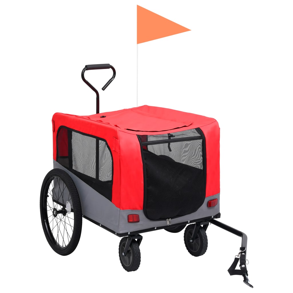 Fietstrailer hondenwagen 2-in-1