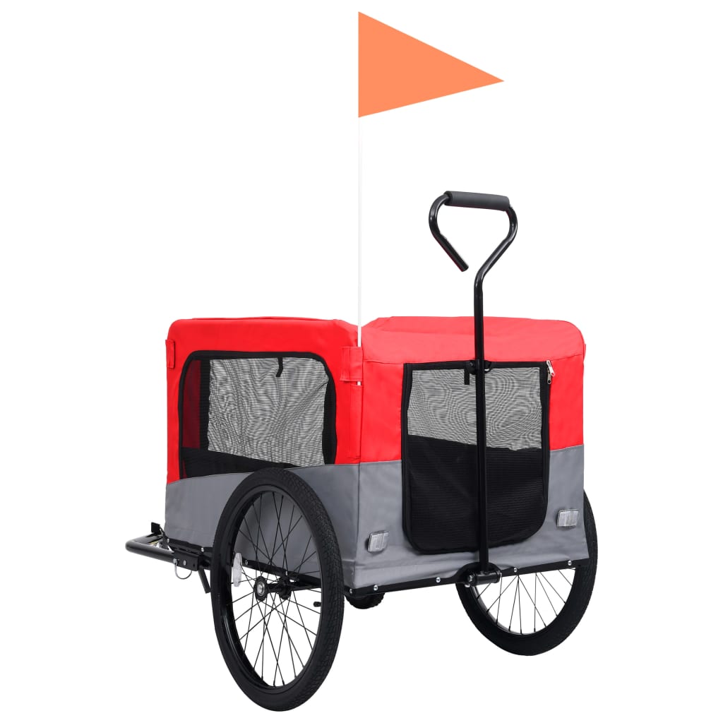 Fietstrailer hondenwagen 2-in-1