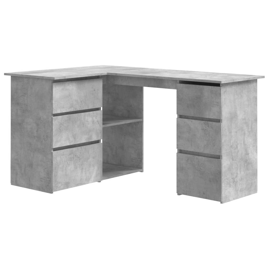 Hoekbureau 145x100x76 cm bewerkt hout