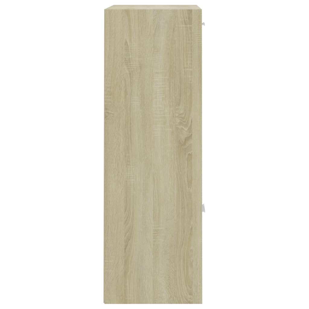 Opbergkast 60x29,5x90 cm bewerkt hout eikenkleurig