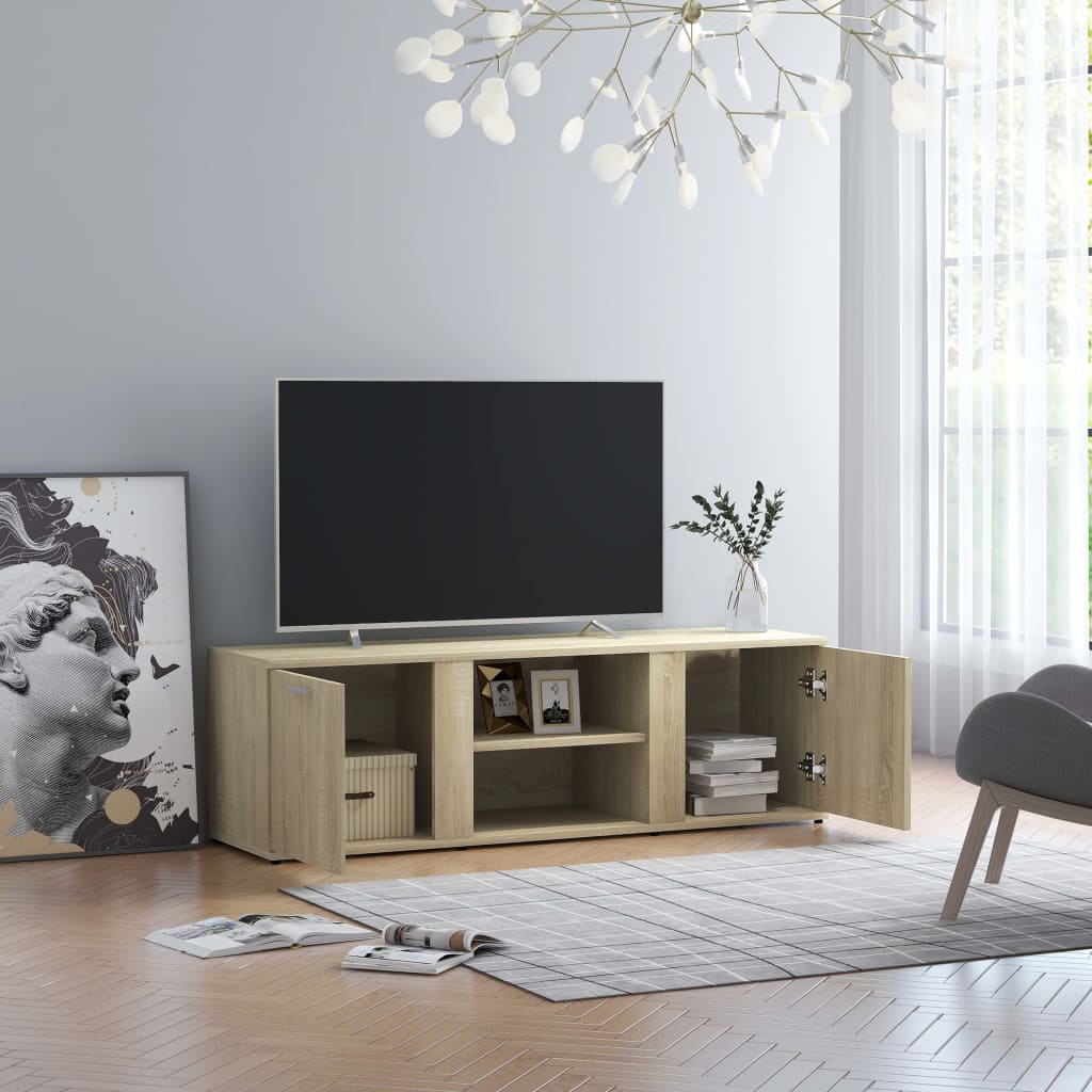 Tv-meubel 120x34x37 cm bewerkt hout