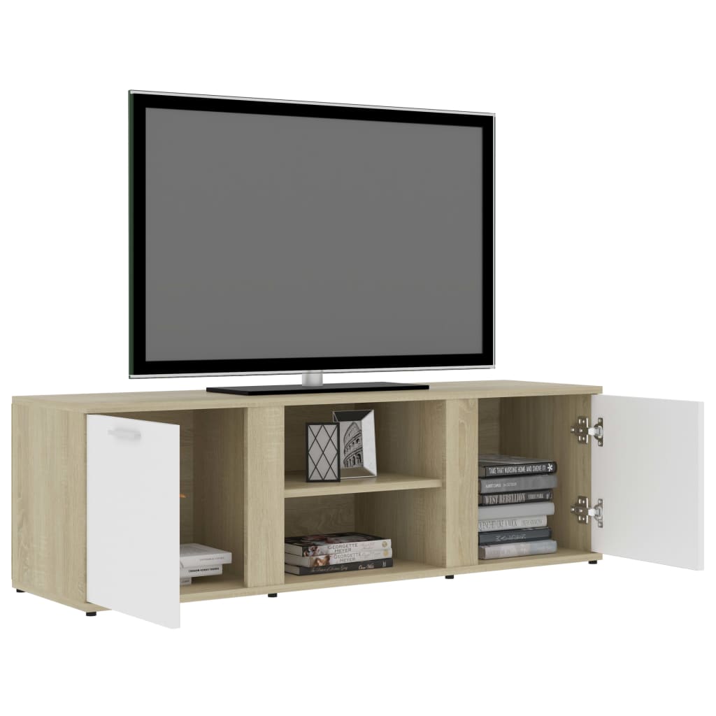 Tv-meubel 120x34x37 cm bewerkt hout