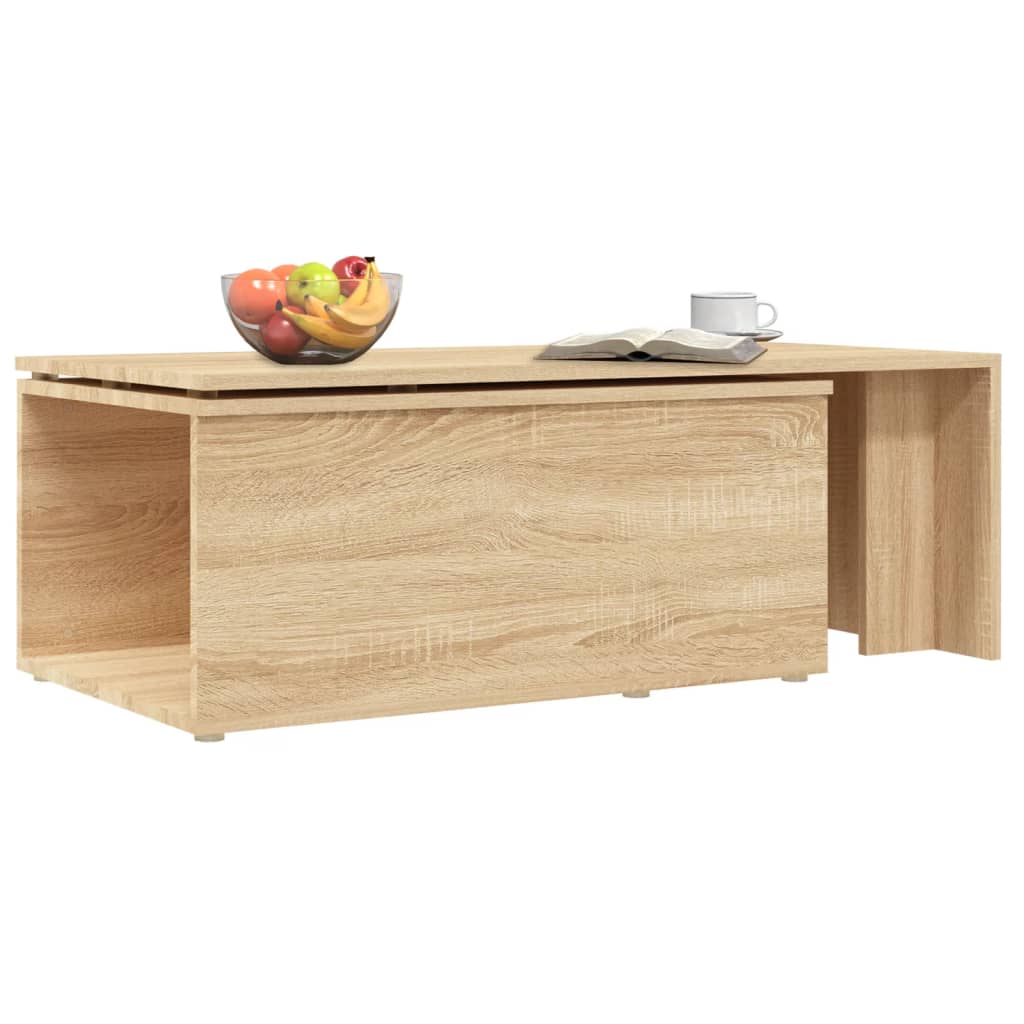 Salontafel 150x50x35 cm bewerkt hout