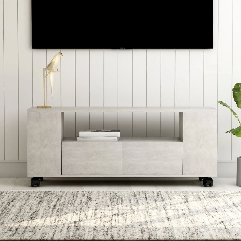 Tv-meubel 120x35x48 cm bewerkt hout eikenkleurig