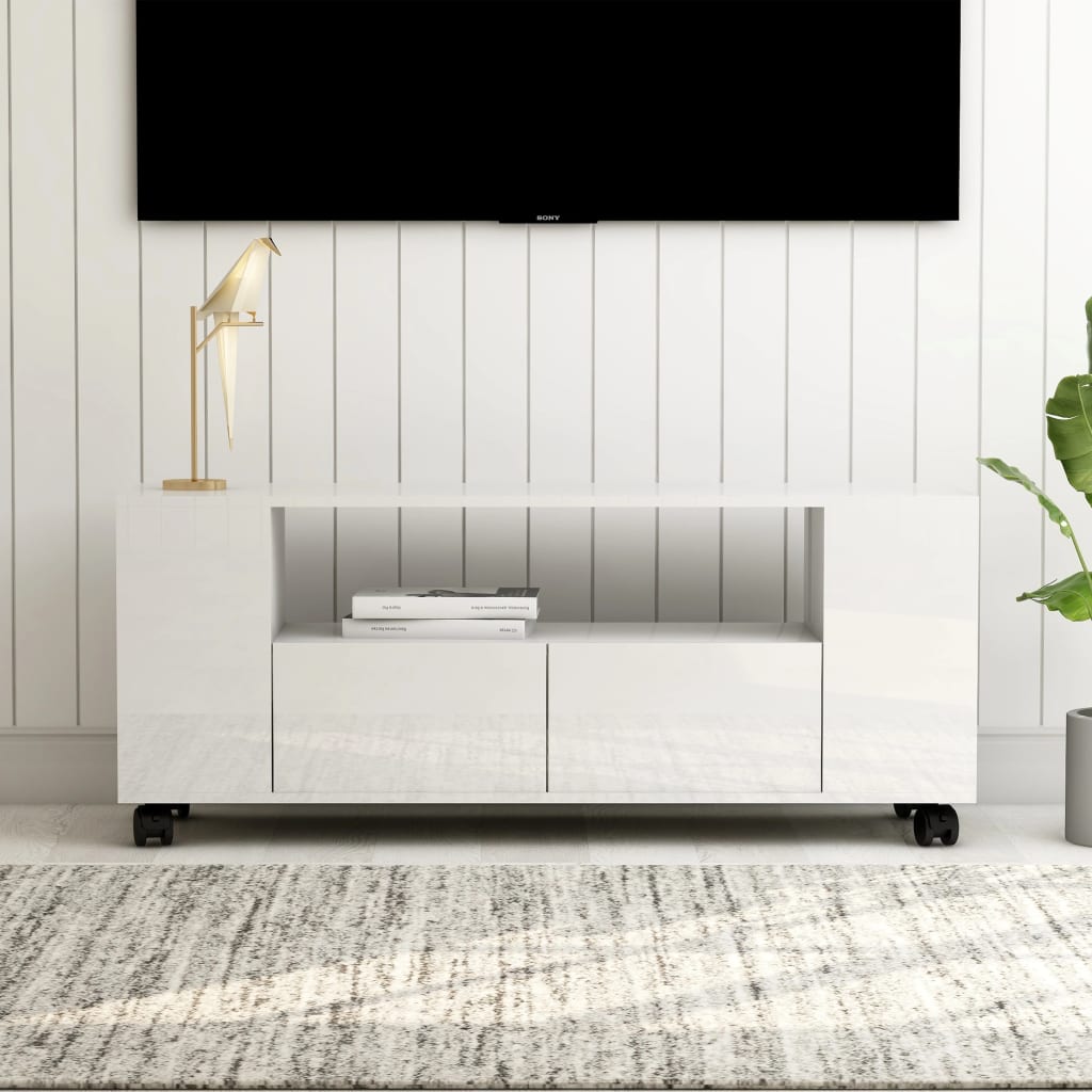 Tv-meubel 120x35x48 cm bewerkt hout