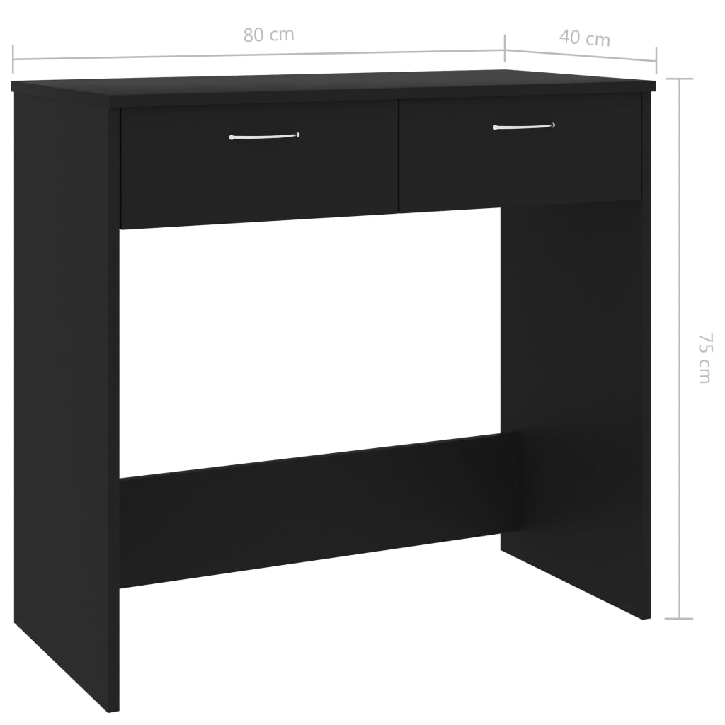 Bureau 80x40x75 cm bewerkt hout