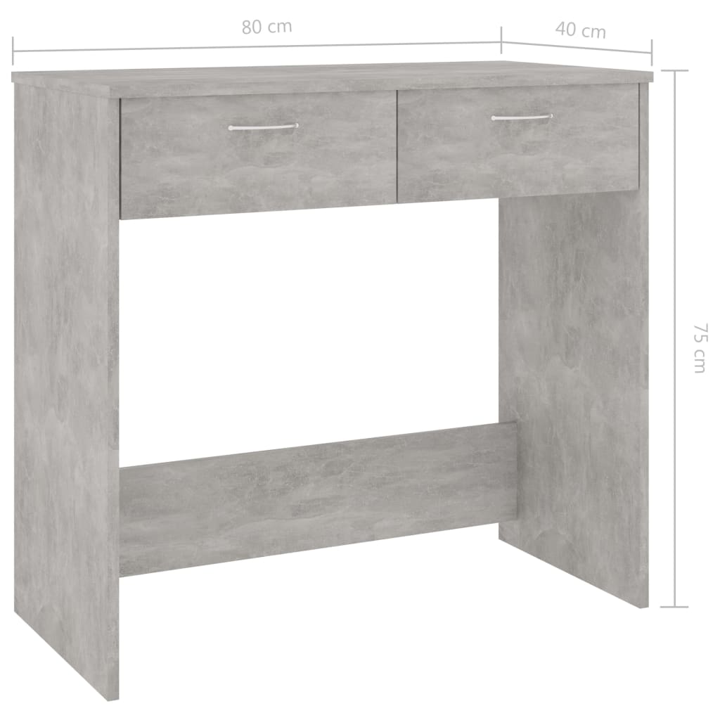 Bureau 80x40x75 cm bewerkt hout