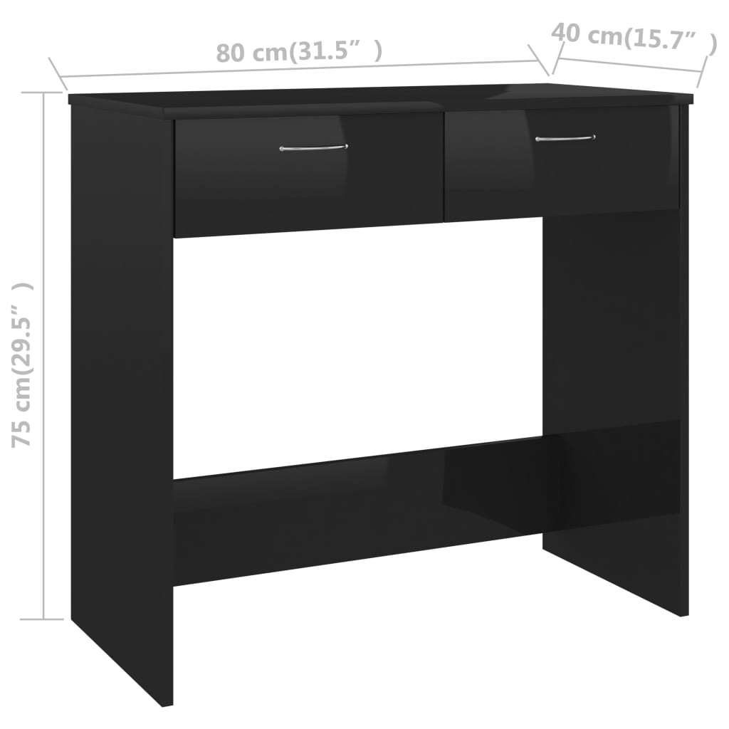 Bureau 80x40x75 cm bewerkt hout