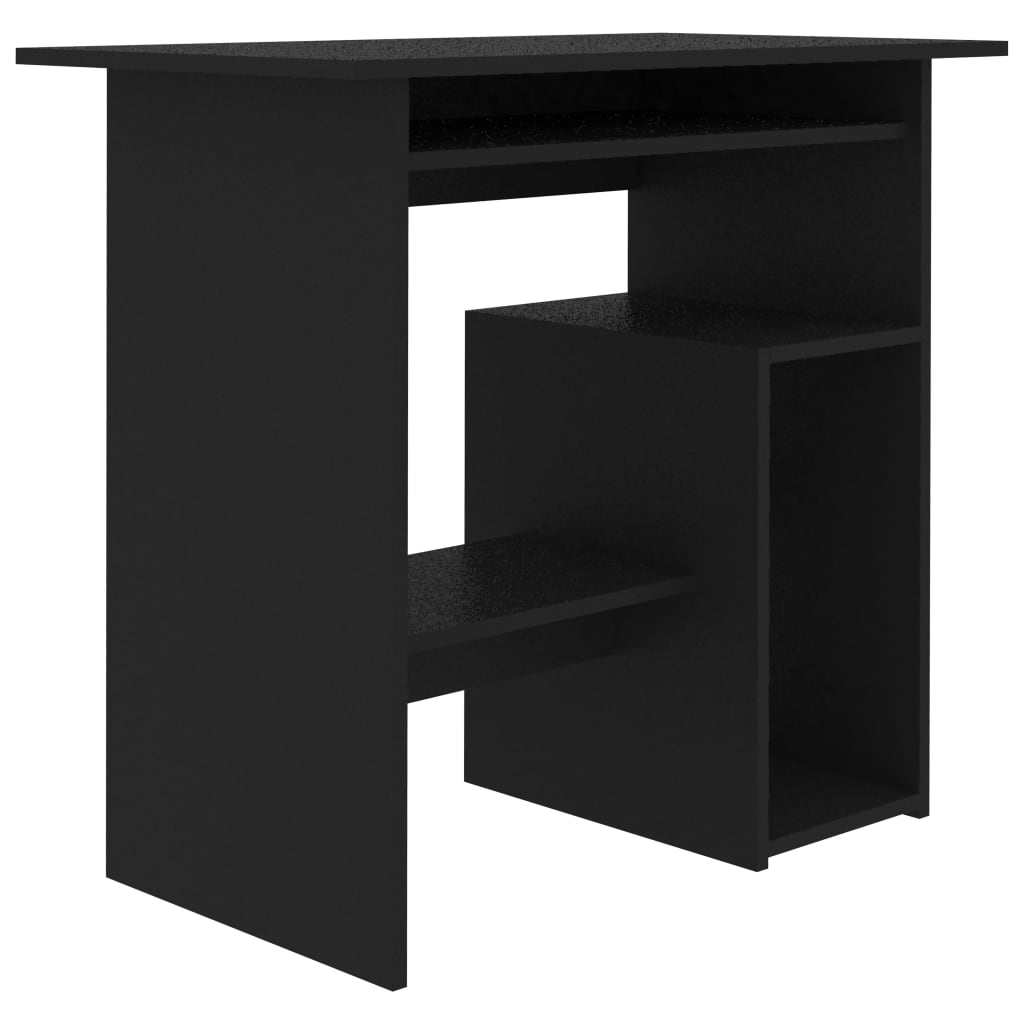 Bureau 80x45x74 cm bewerkt hout eikenkleurig