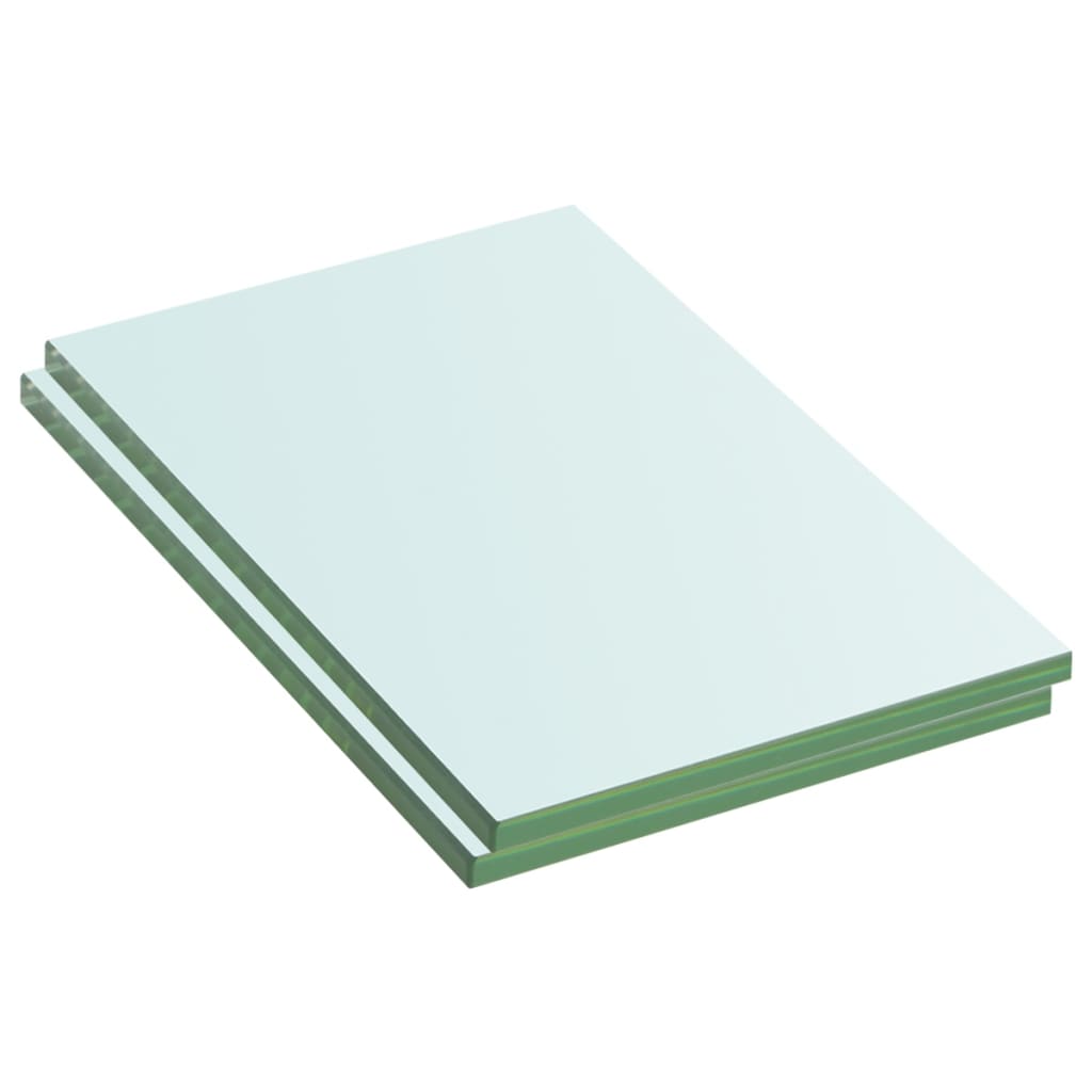 Wandschap transparant 90x12 cm glas