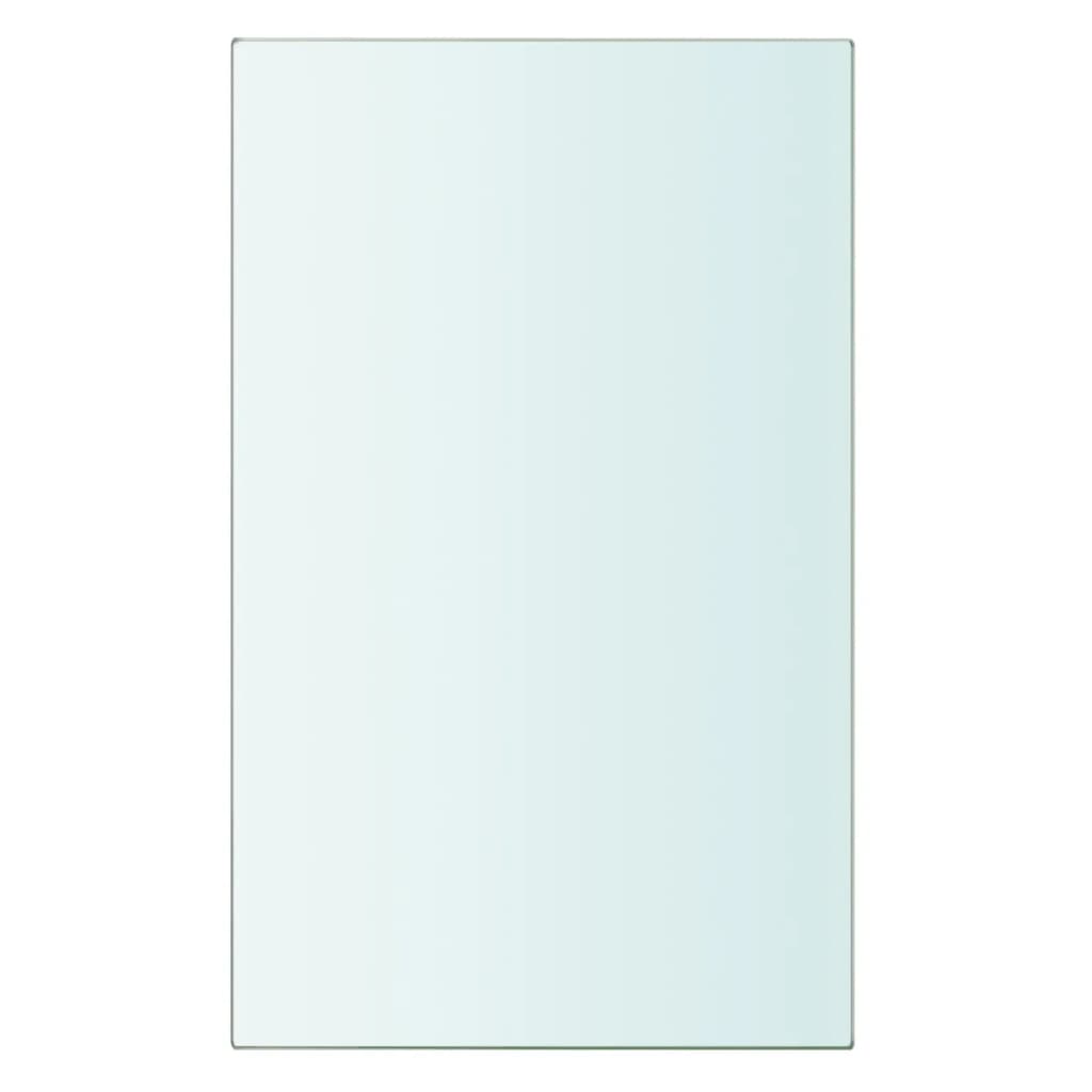 Wandschap transparant 90x12 cm glas