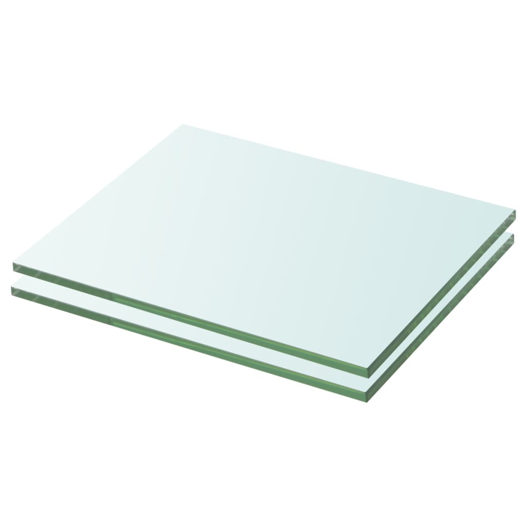 Wandschap transparant 90x12 cm glas