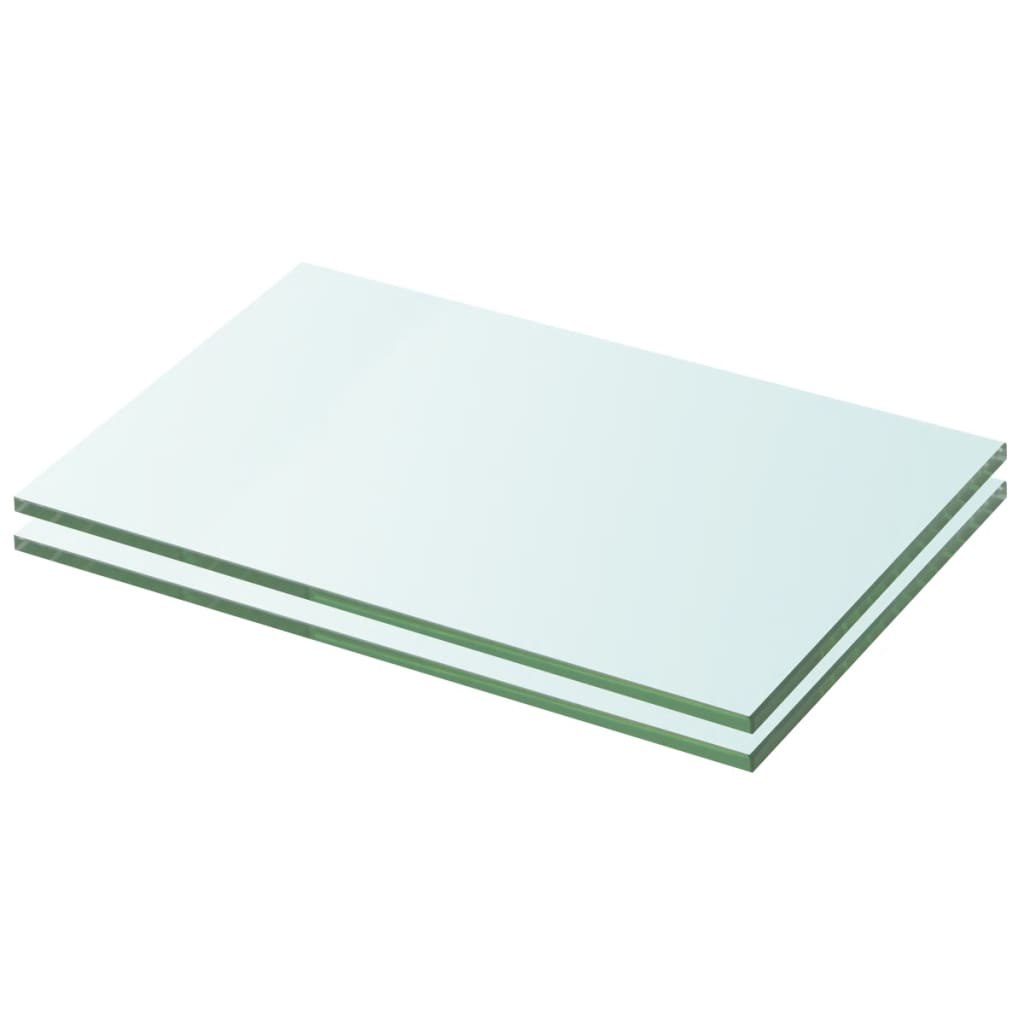 Wandschap transparant 90x12 cm glas