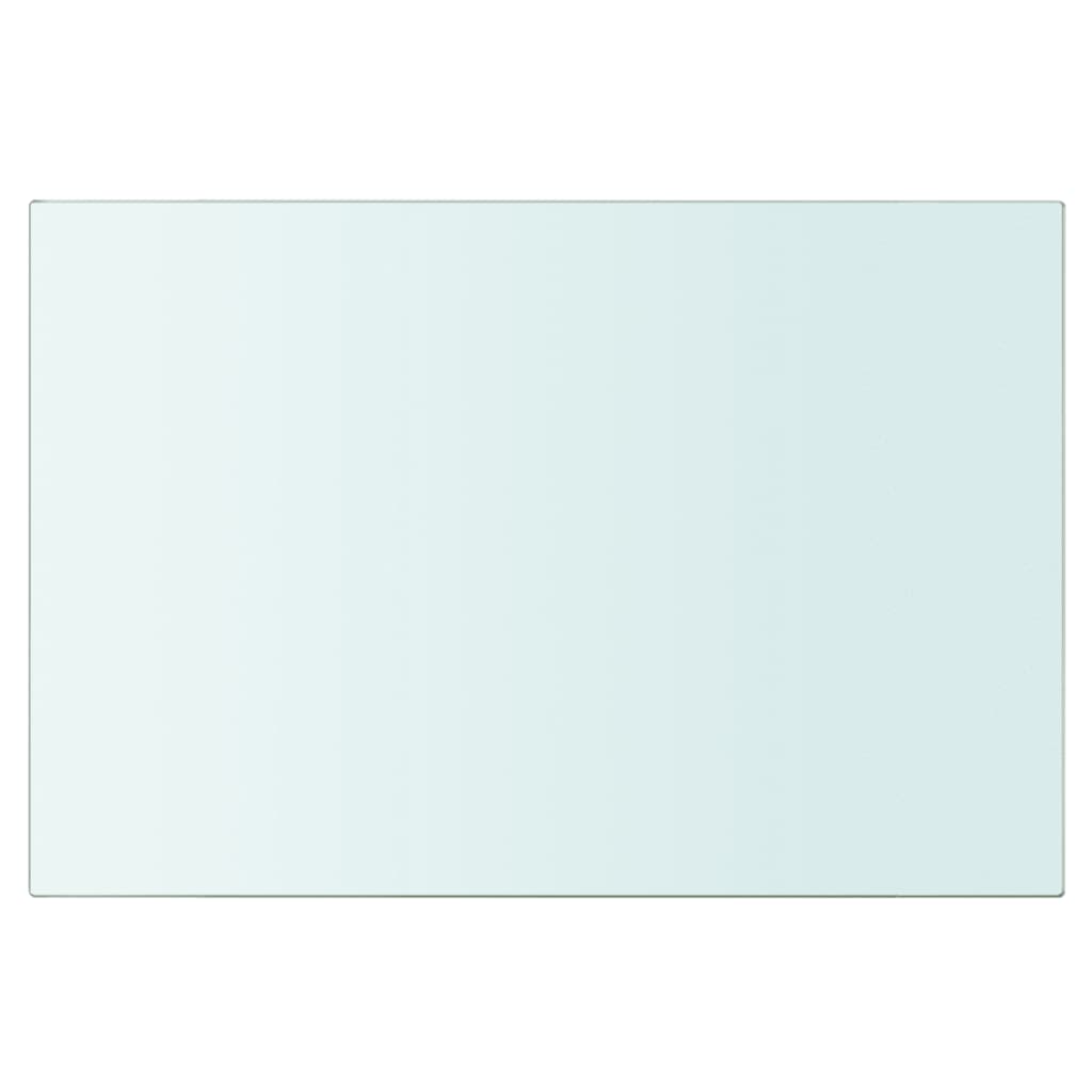 Wandschap transparant 90x12 cm glas