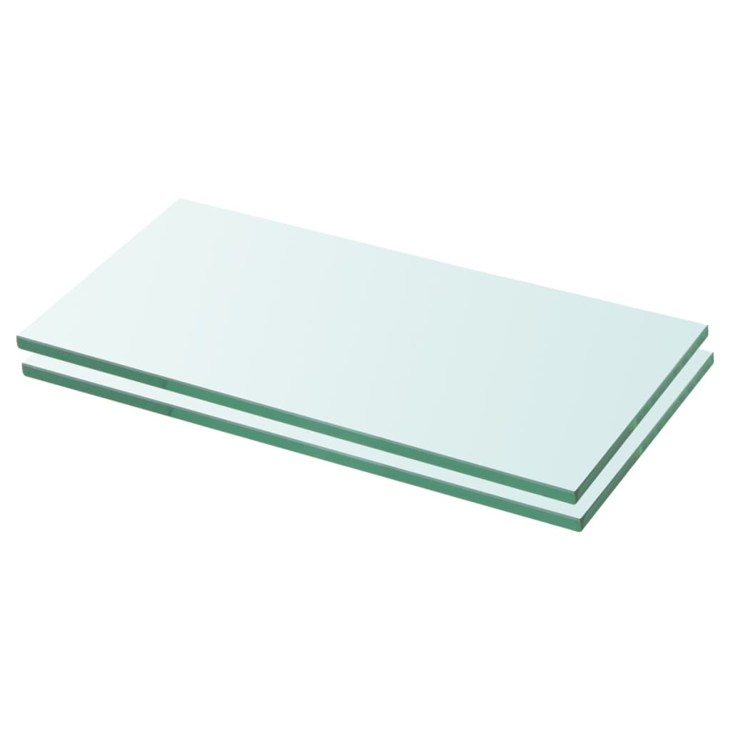 Wandschap transparant 90x12 cm glas