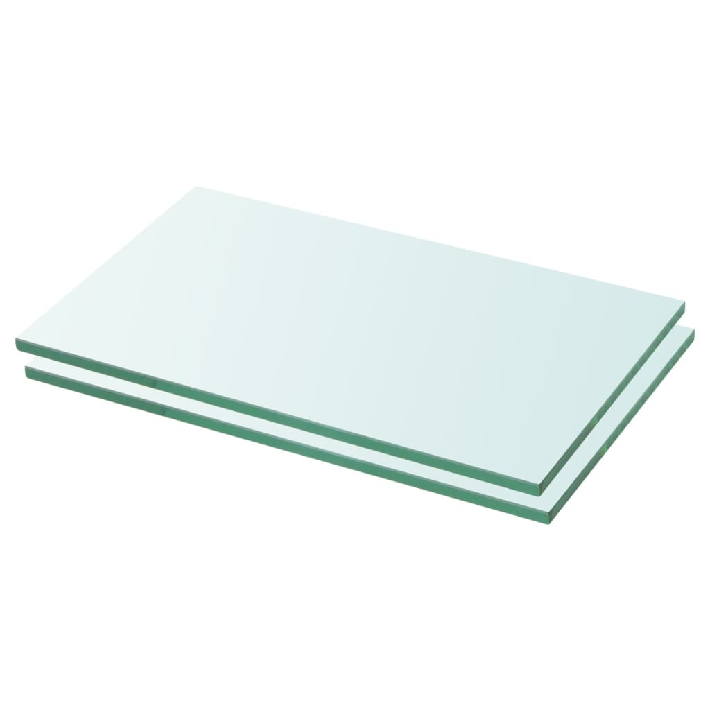 Wandschap transparant 90x12 cm glas