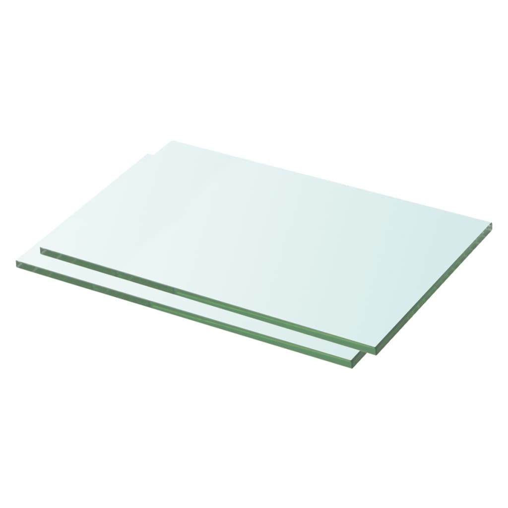 Wandschap transparant 90x12 cm glas