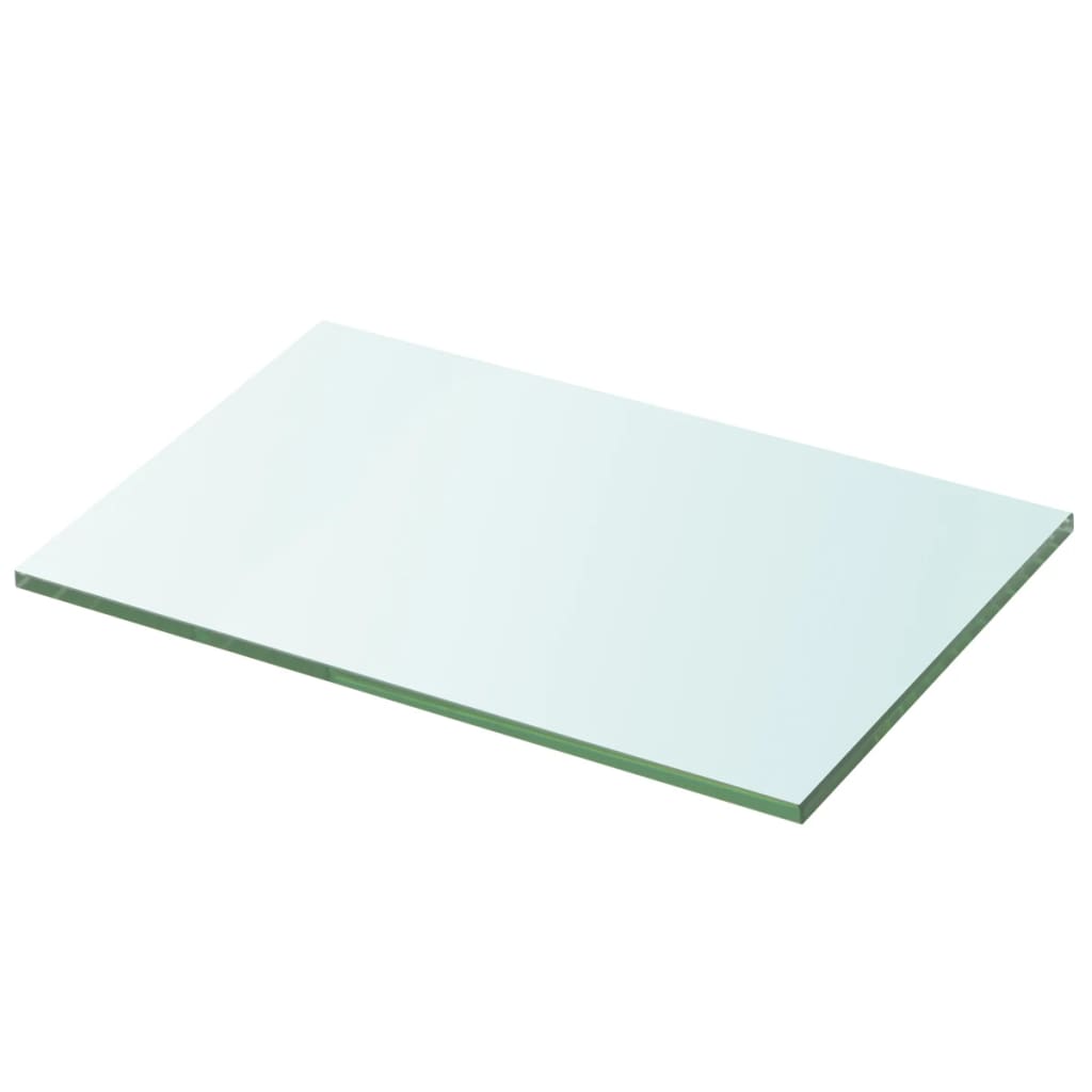 Wandschap transparant 90x12 cm glas