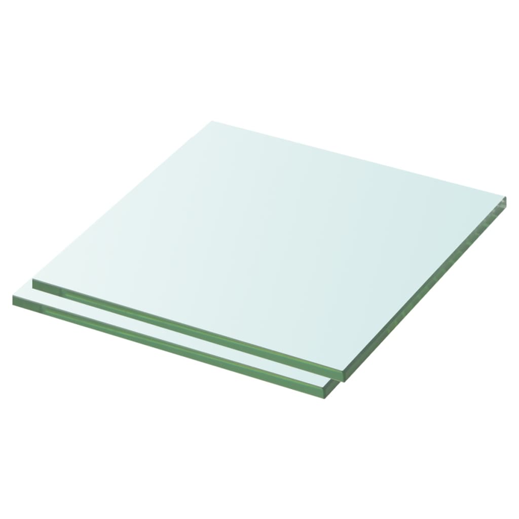 Wandschap transparant 90x12 cm glas