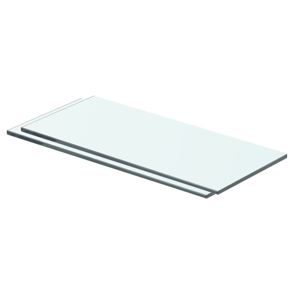 Wandschap transparant 90x12 cm glas